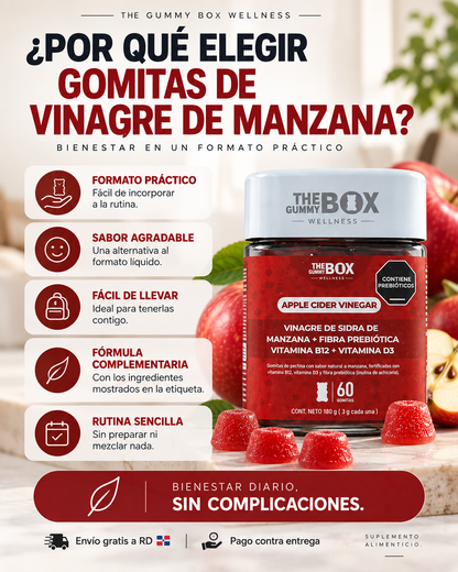 Gomitas de vinagre de sidra de manzana