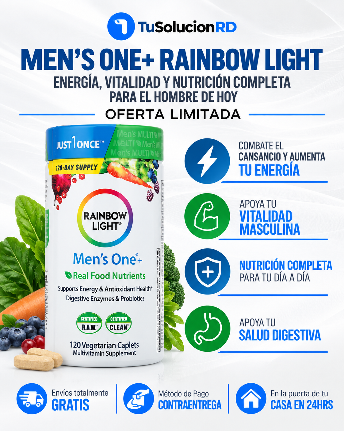Rainbow Light Men's One - Multivitamínico Diario