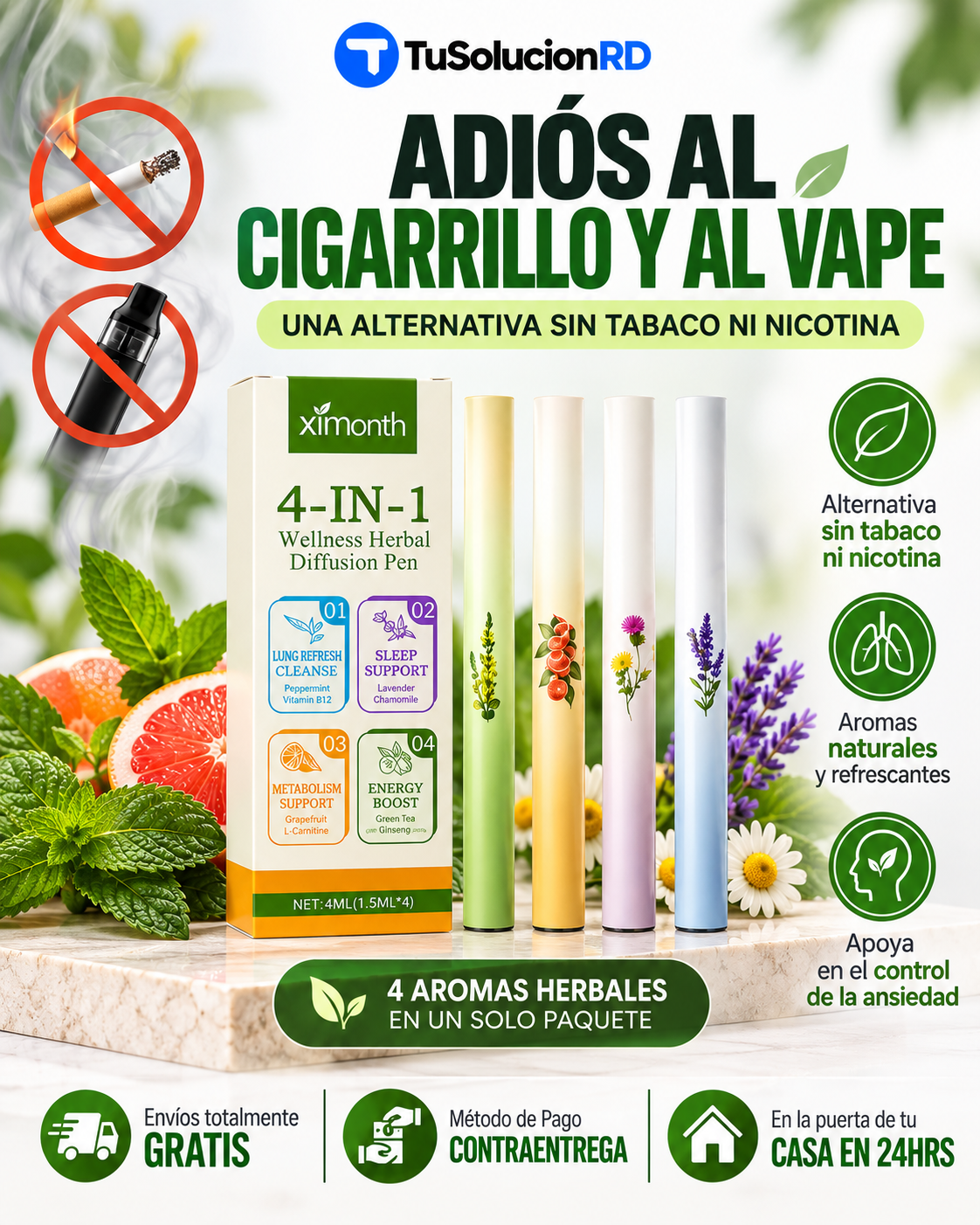 XiMonth - Difusores Herbales 4 en 1