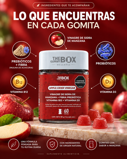 Gomitas de vinagre de sidra de manzana