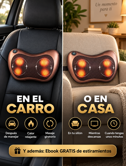 Cojín Masajeador + EBOOK GRATIS con los mejores 5 estiramientos para liberar tension
