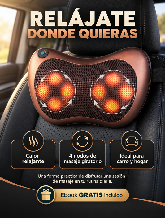 Cojín Masajeador + EBOOK GRATIS con los mejores 5 estiramientos para liberar tension