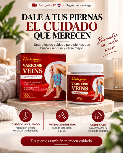 Crema tópica para las várices