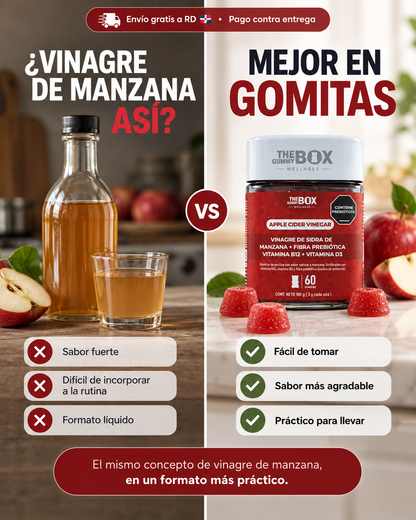 Gomitas de vinagre de sidra de manzana