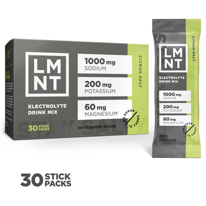 LMNT — Electrolitos sin Azúcar (30 sobres · 1 mes de suministro)